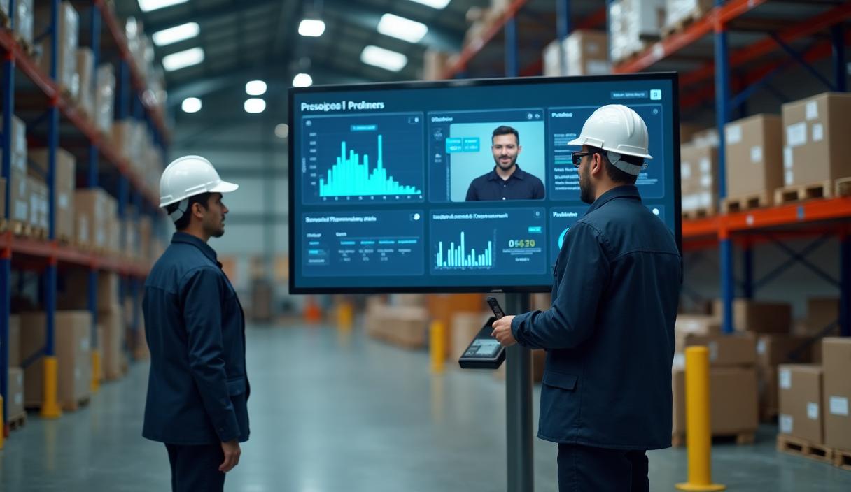 AI face recognition attendance system in warehouse